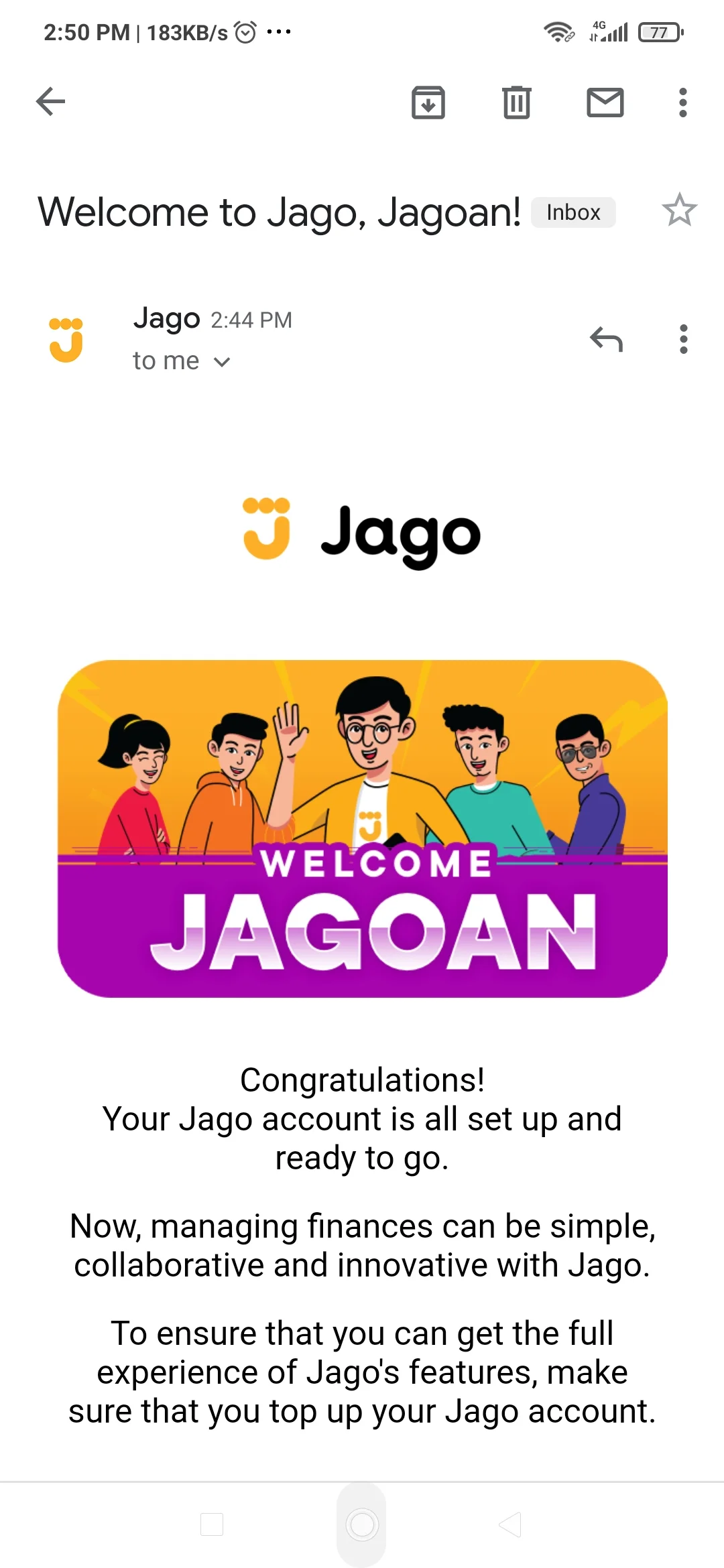 email Bank Jago